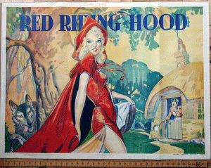 Red Riding Hood 1930s theatre poster