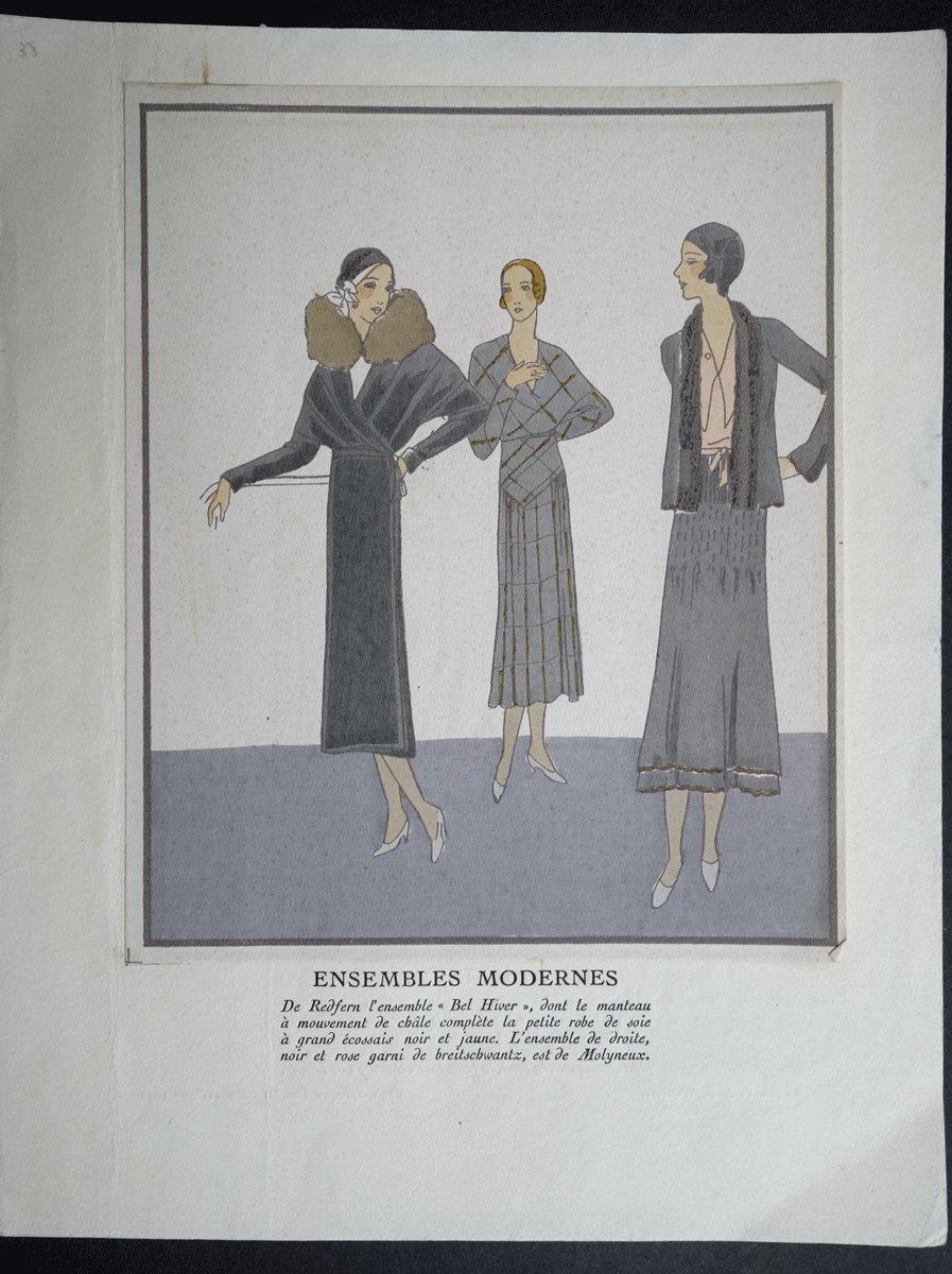 Ensembles Modernes Redfern fashion plate  La Mode Pratique 1931