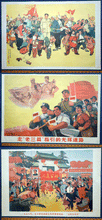 Load image into Gallery viewer, 3 original Chinese  Mao era posters